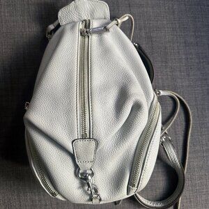 Rebecca Minkoff Convertible Mini Julian Backpack – Light Gray (Cement)